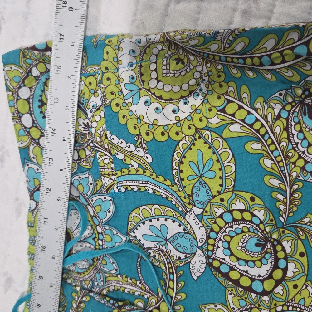 🦚Vera Bradley Adorable Cotton Pajama Pants In Very Good Condition. Size L💚💙 - Picture 6 of 12